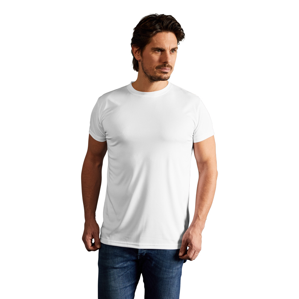 UV-Performance T-Shirt Herren, Weiß, L
