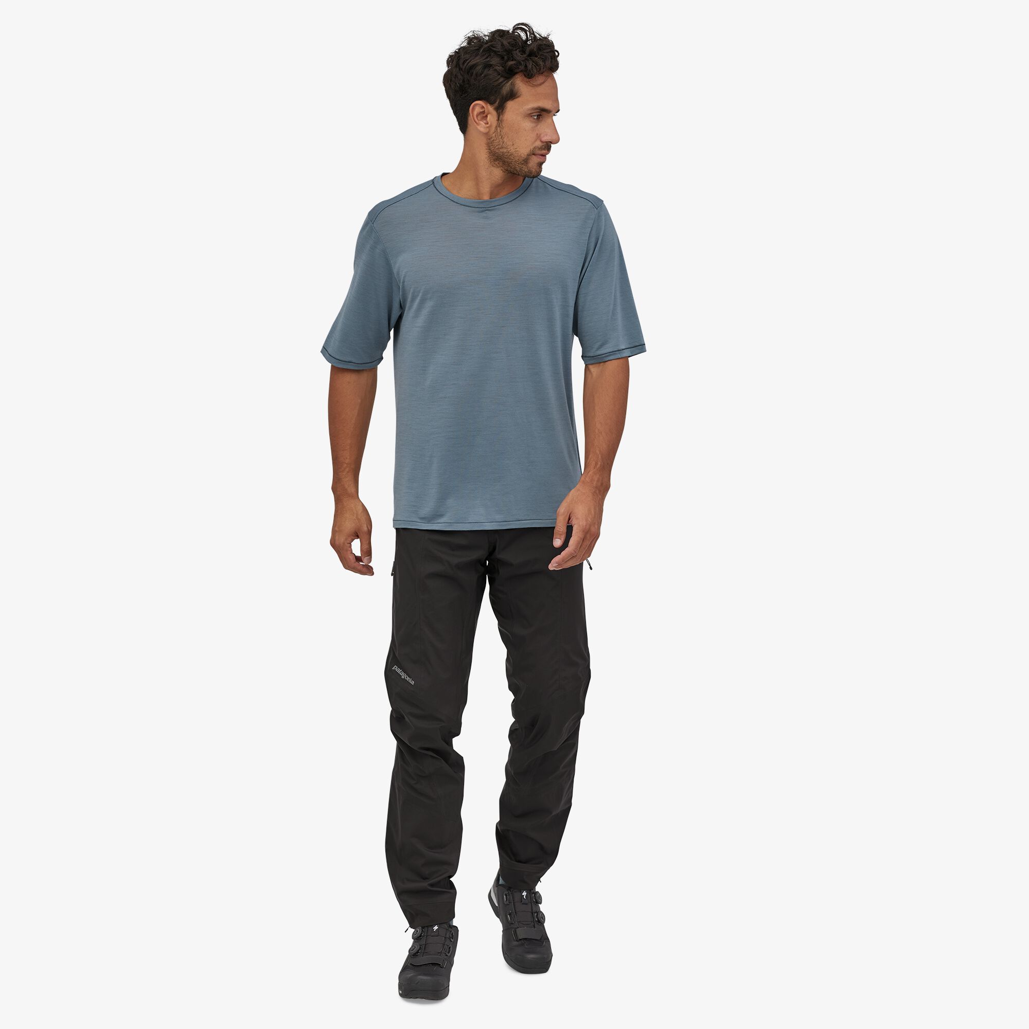 Patagonia M's Dirt Roamer Storm Pants - 100% Recycled Nylon, Black / M