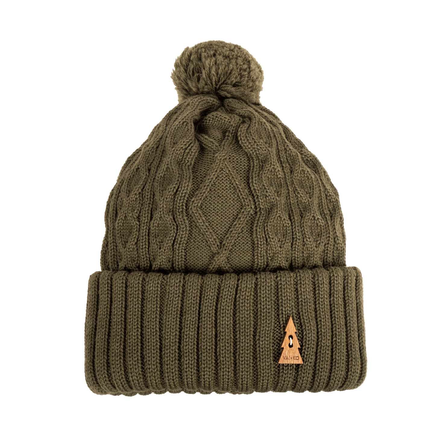 VAI-KØ Nelli Beanie - Merino Wool, Moss Green