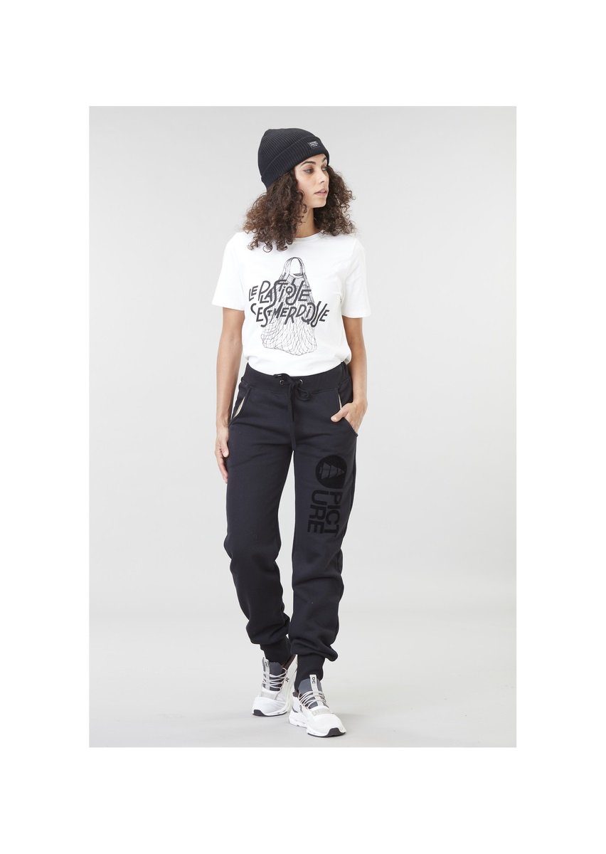 Picture Organic Women's Cocoon Jog Pant - Made From Organic Cotton & Recycled Polyester, Black / S