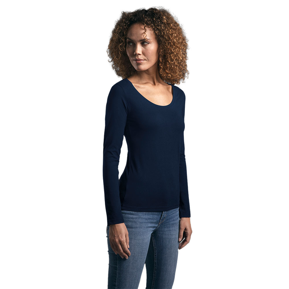 EXCD Langarmshirt Damen, Marineblau, L
