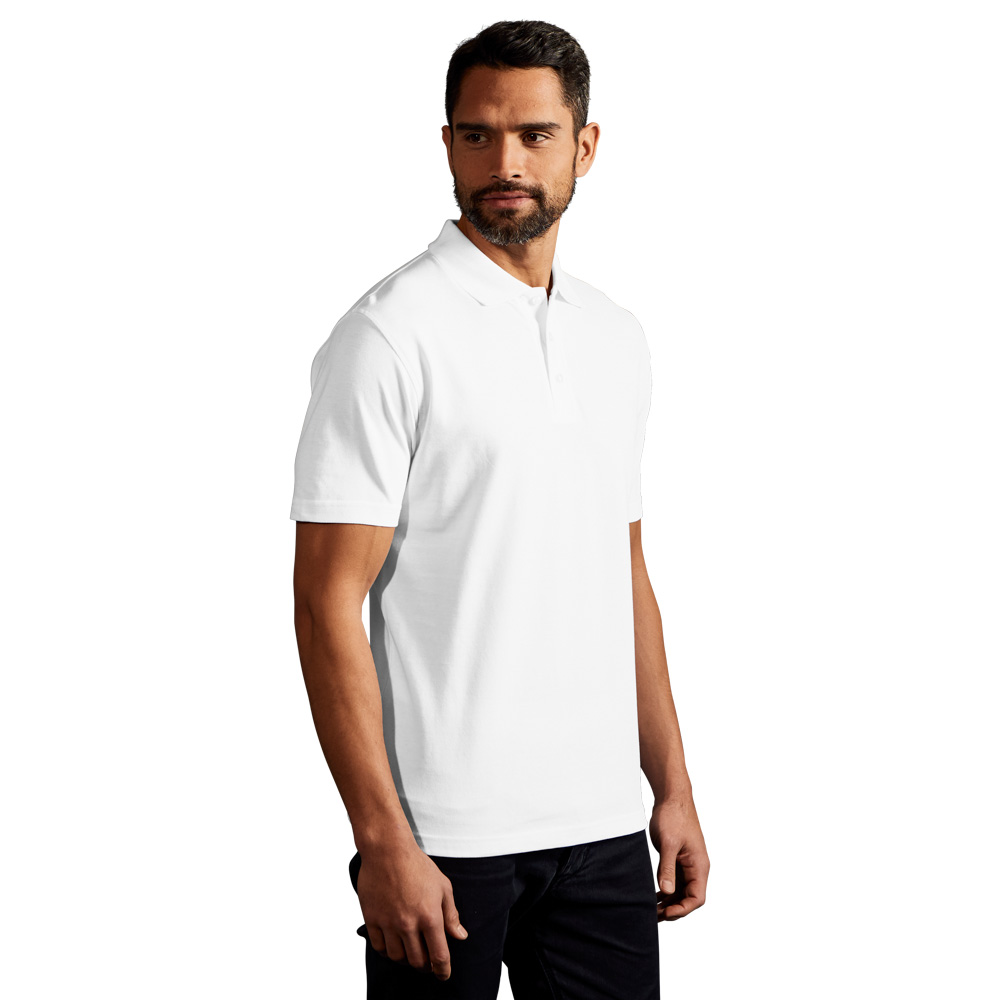 Superior Poloshirt Herren, Weiß, L