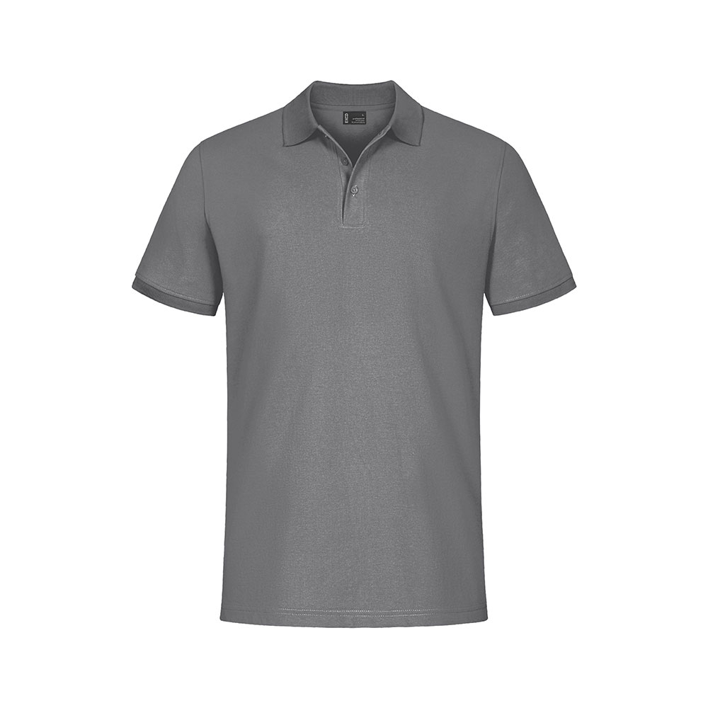 EXCD Poloshirt Plus Size Herren, Stahlgrau, XXXL