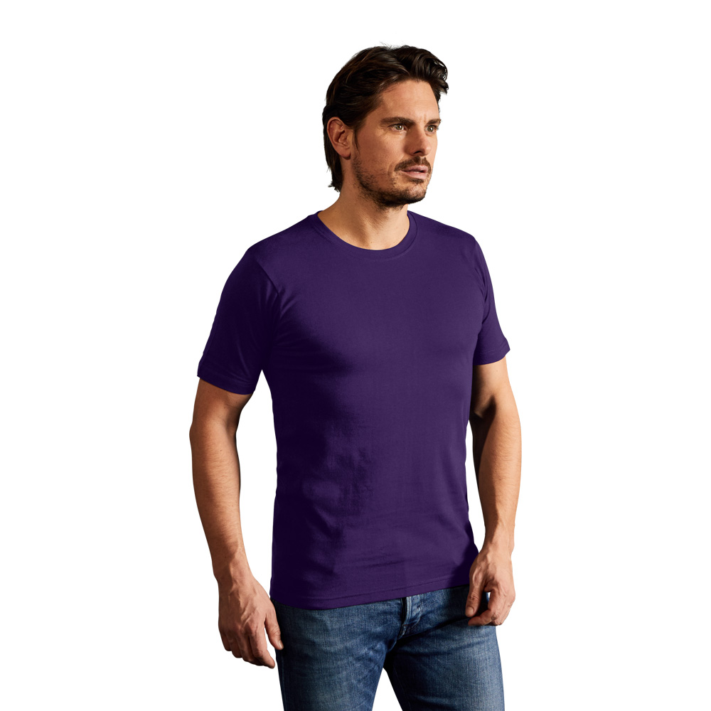 Bio T-Shirt Herren, Dunkellila, L