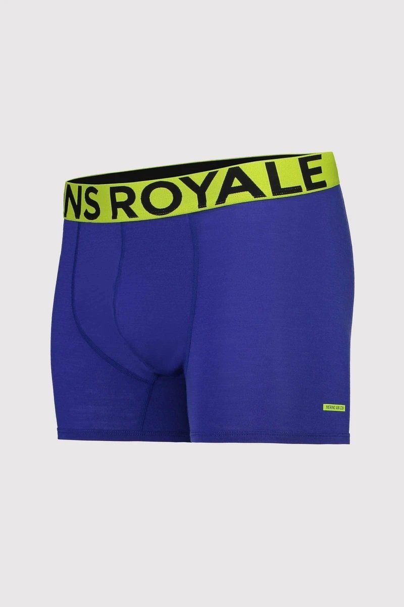 Mons Royale Men's Hold 'em Shorty Boxer - Merino wool, Ultra Blue / S