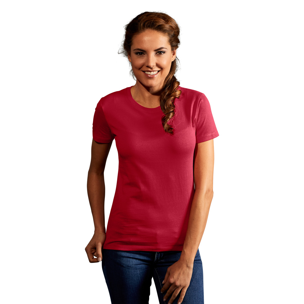 Premium T-Shirt Damen, Kirschrot, XL
