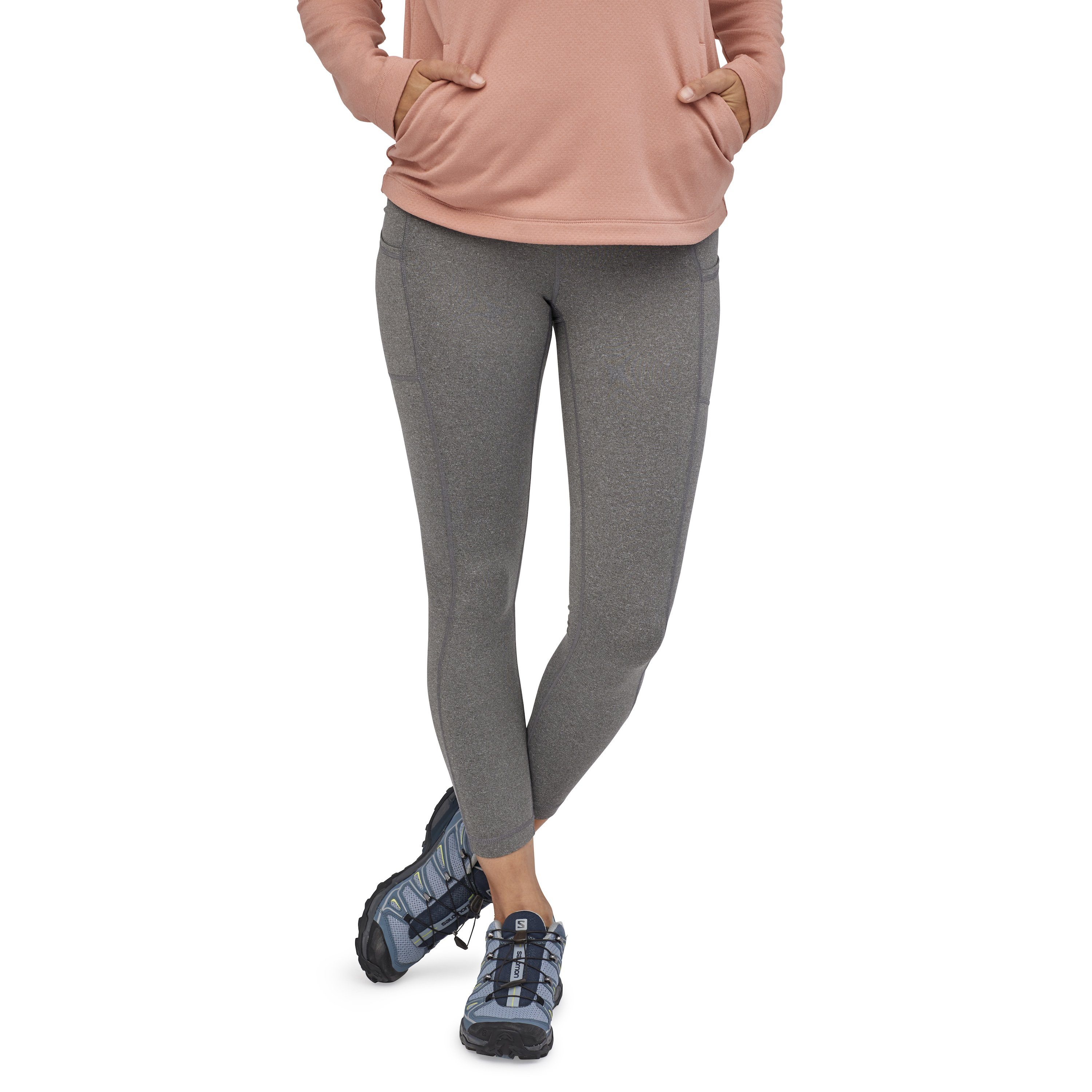 Patagonia Women's Lightweight Pack Out Tights With Pockets, Forge Grey / XS