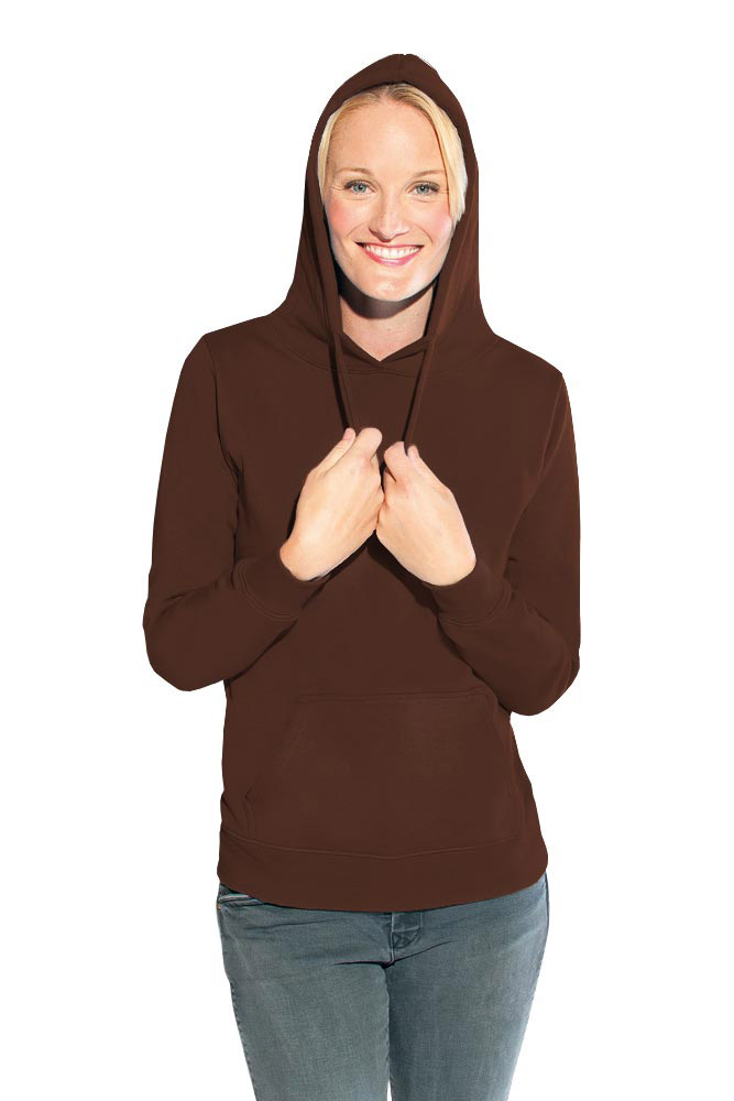 Basic Hoodie 80-20 Damen Sale, Schokolade, XL