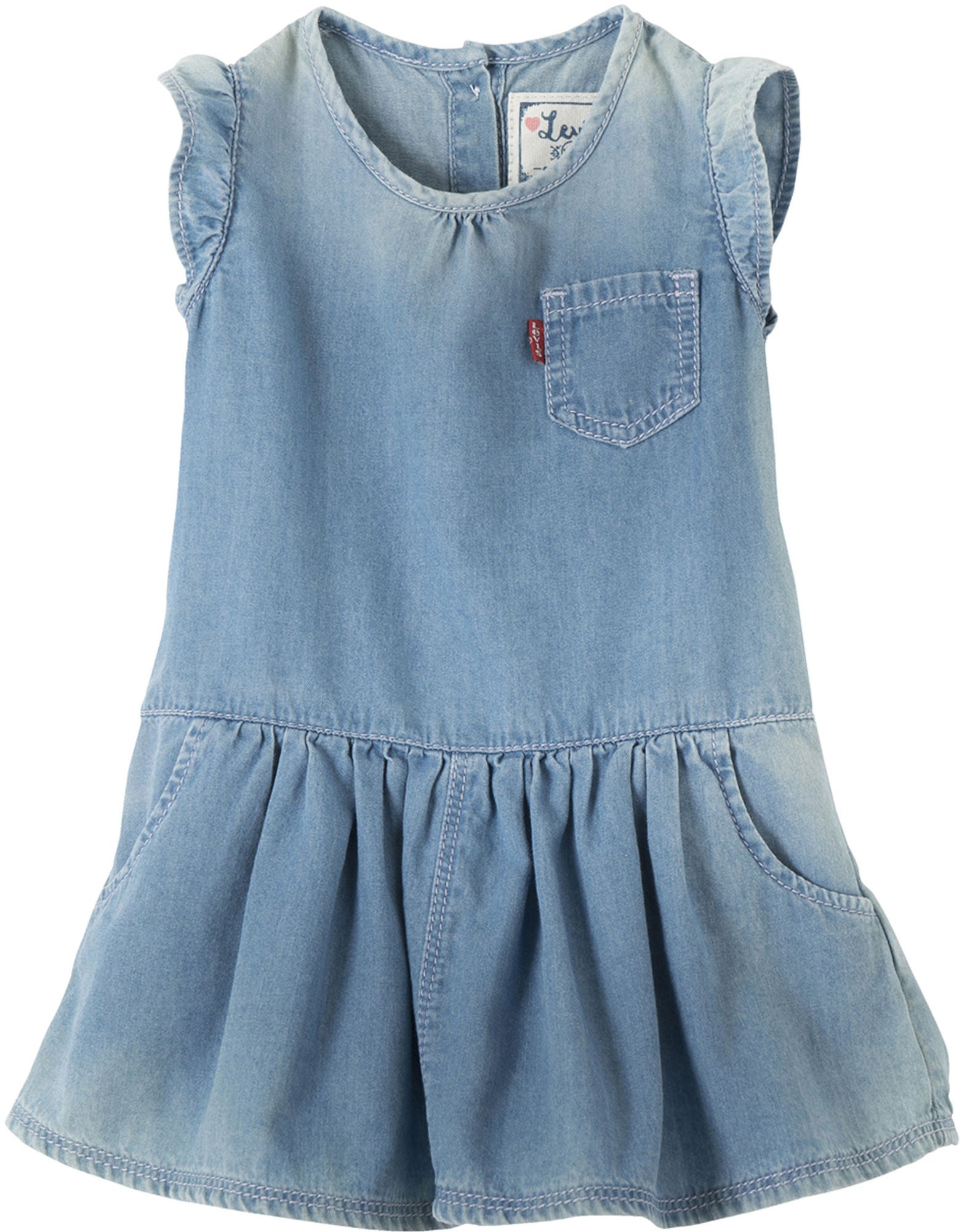 Levi's Kids Lily Kleid, Indigo 9 Monate