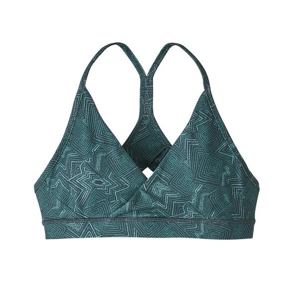 Patagonia Women Cross Beta Sports Bra - Recycled Polyester, Organ Pipes: Smolder Blue / L
