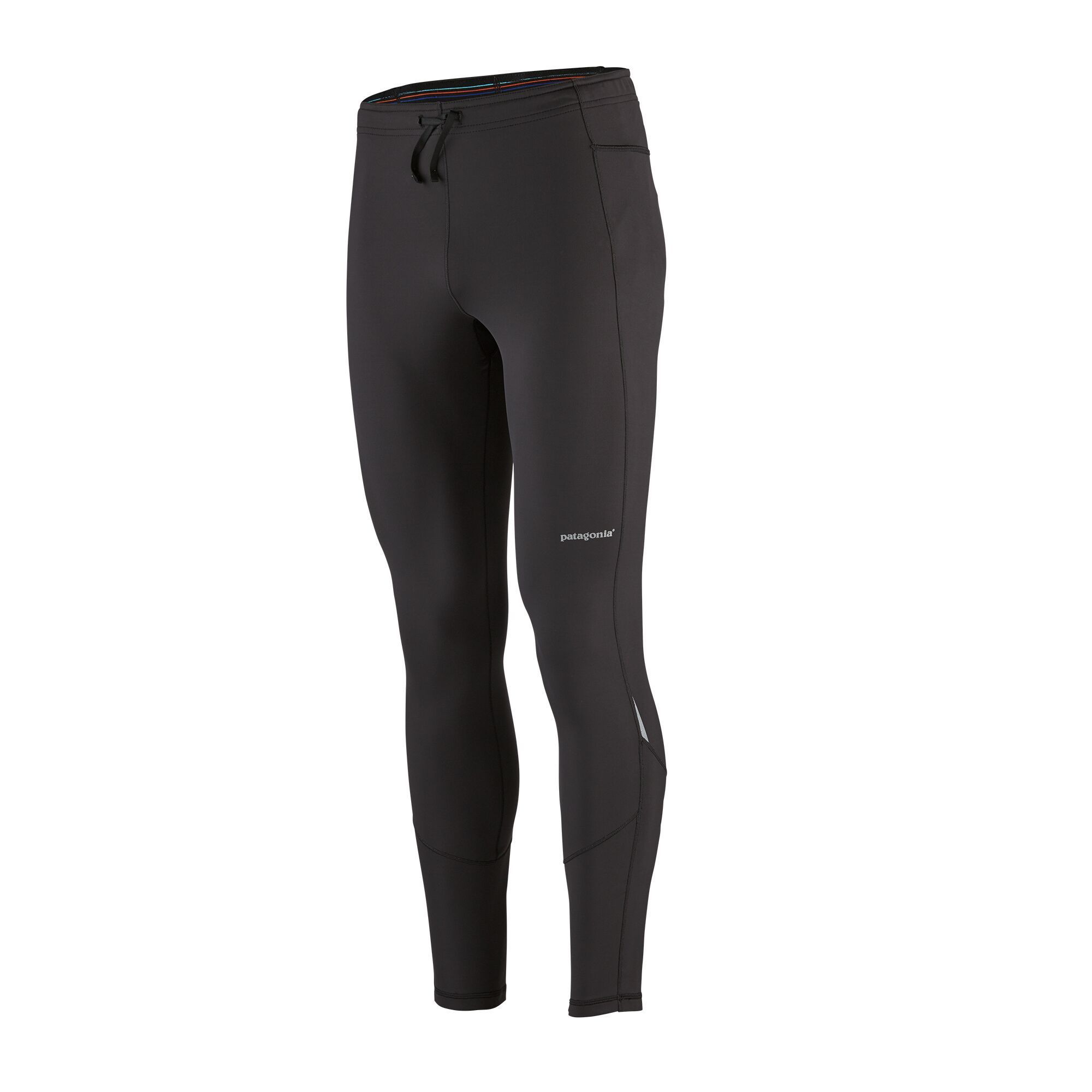Patagonia Men's Peak Mission Running Tights - Recycled Nylon, XS / Black