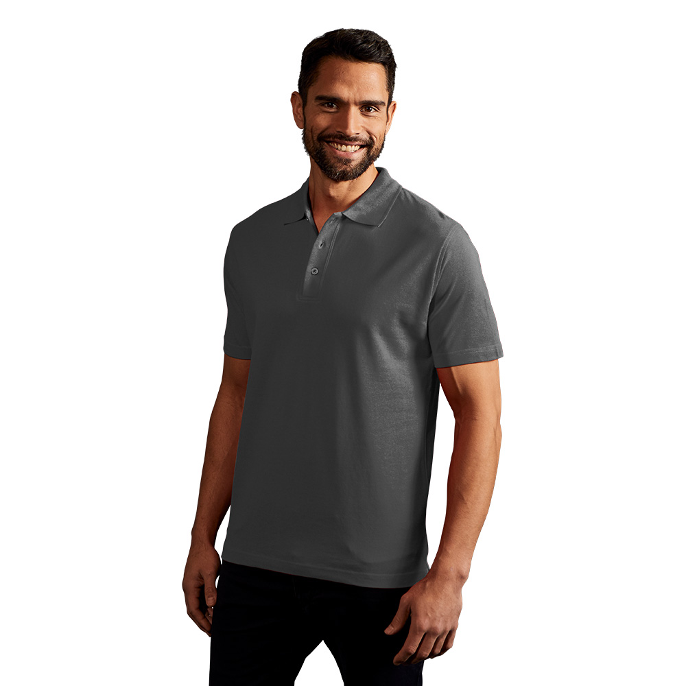 Superior Poloshirt Herren, Stahlgrau, XXL
