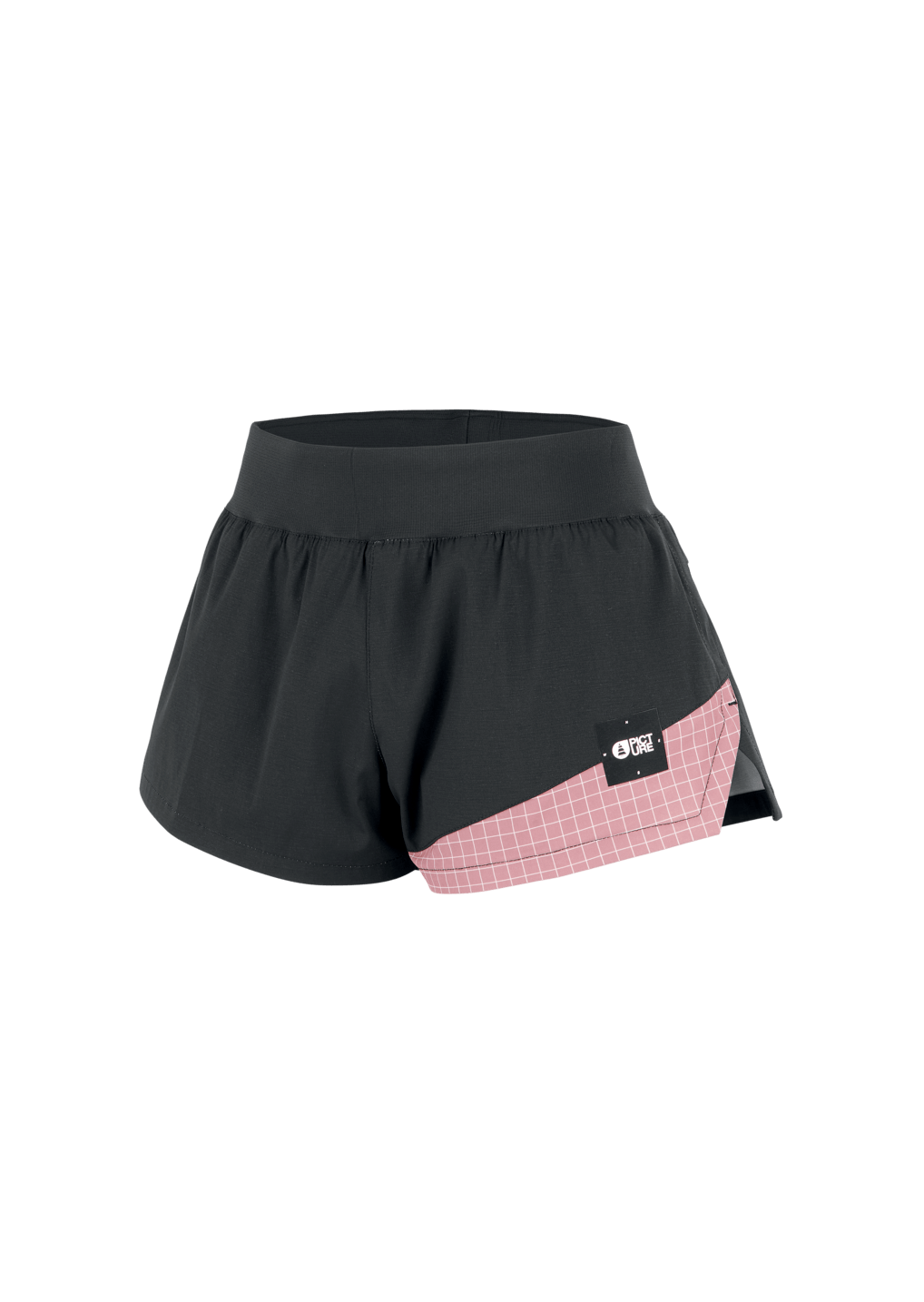 Picture Organic Women's Arane Shorts - Recycled Polyester, Black Ash Rose / XS