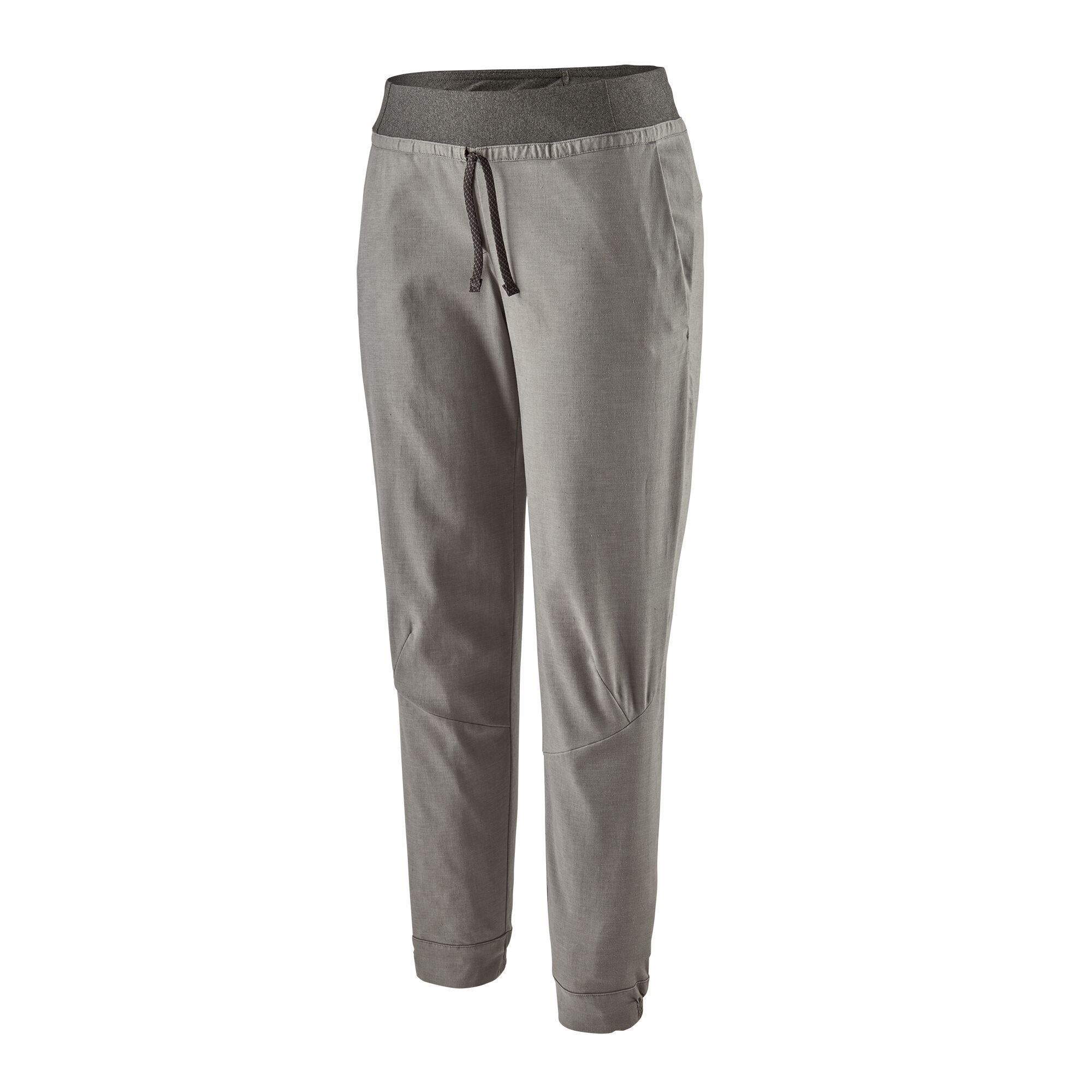 Patagonia Womens Hampi Rock Pants - Hemp / Recycled Polyester, Feather Grey / S