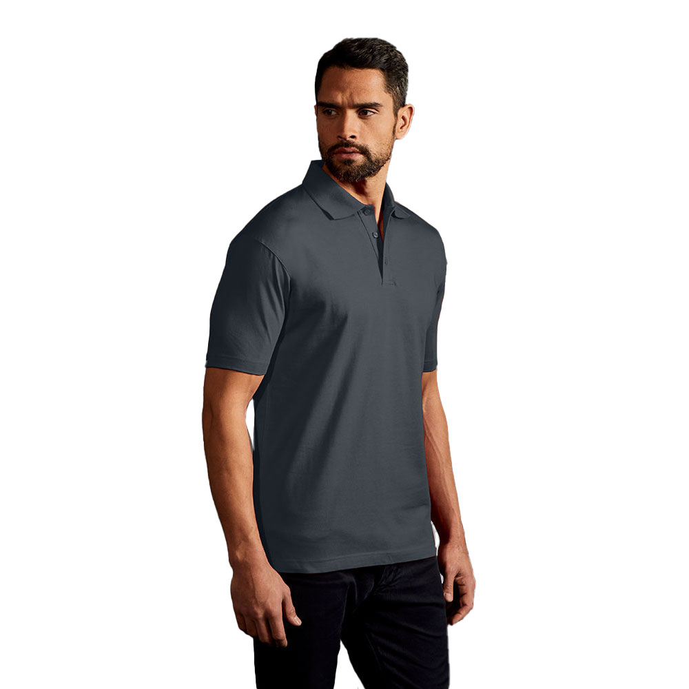 Jersey Poloshirt Herren, Charcoal, XL