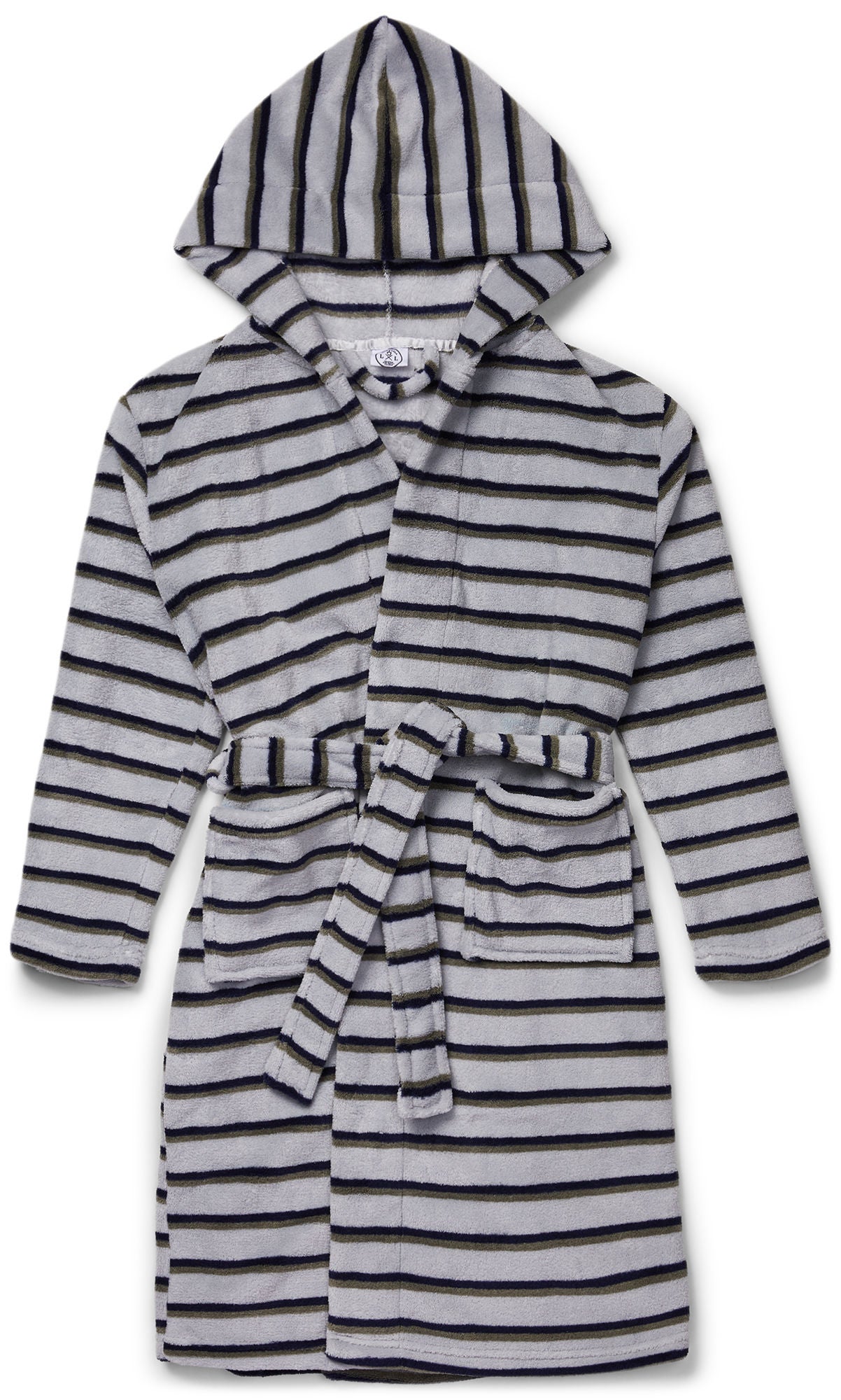 Luca & Lola Jamie Bademantel, Grey Stripes 134–140