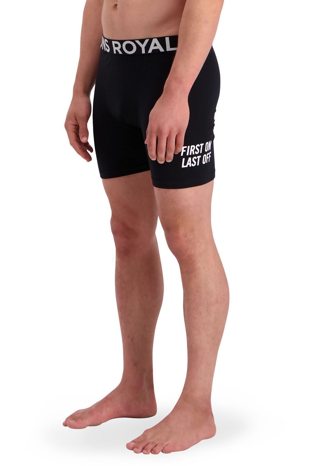 Mons Royale Men's Hold 'em Boxer - Merino wool, Black / S