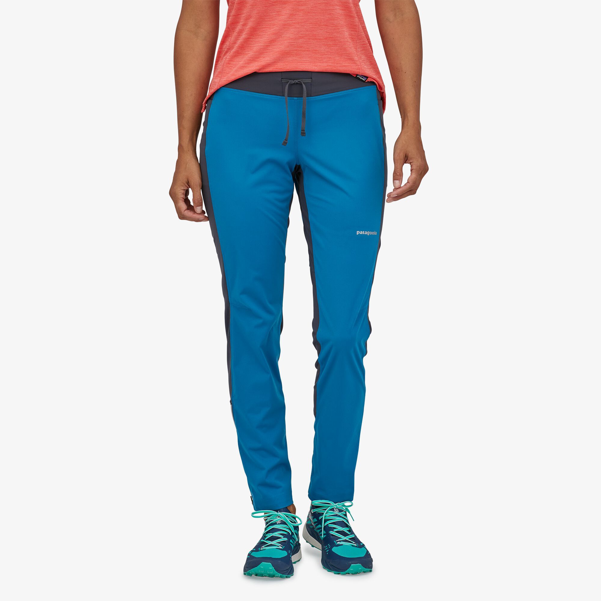 Patagonia W's Wind Shield Pants, Steller Blue / M
