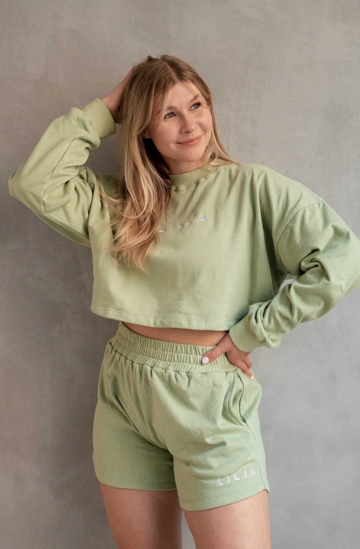 Lilja the Label Women's College Shorts - 100% GOTS Certified Organic Cotton, Mint / S