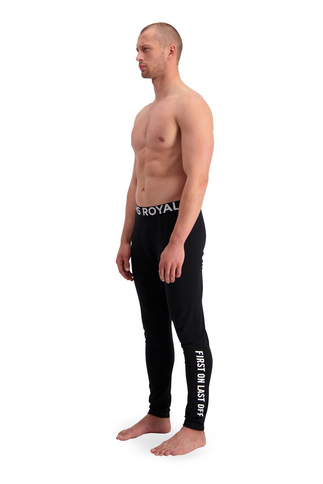 Mons Royale Men's Double Barrel Legging - Merino wool, Black / S