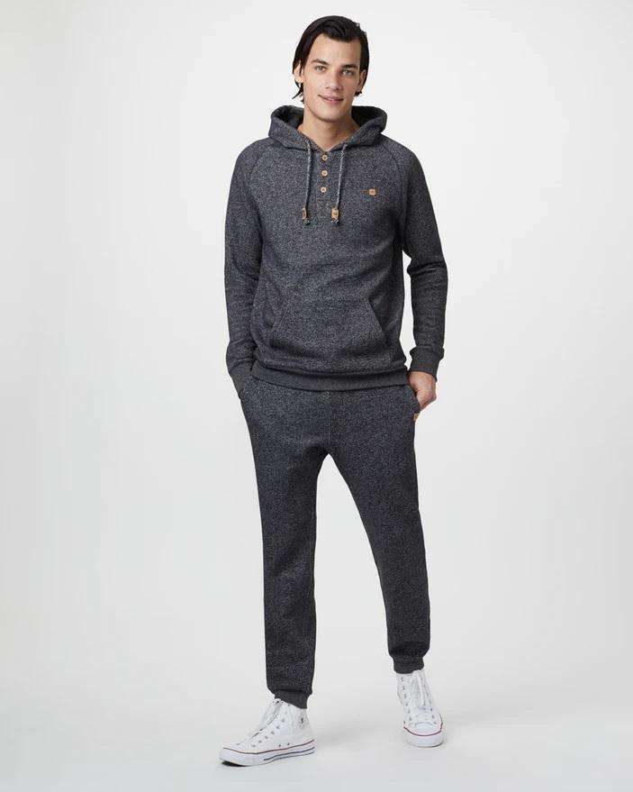 Tentree Men's Atlas Sweatpant, Meteorite Black Marled / S