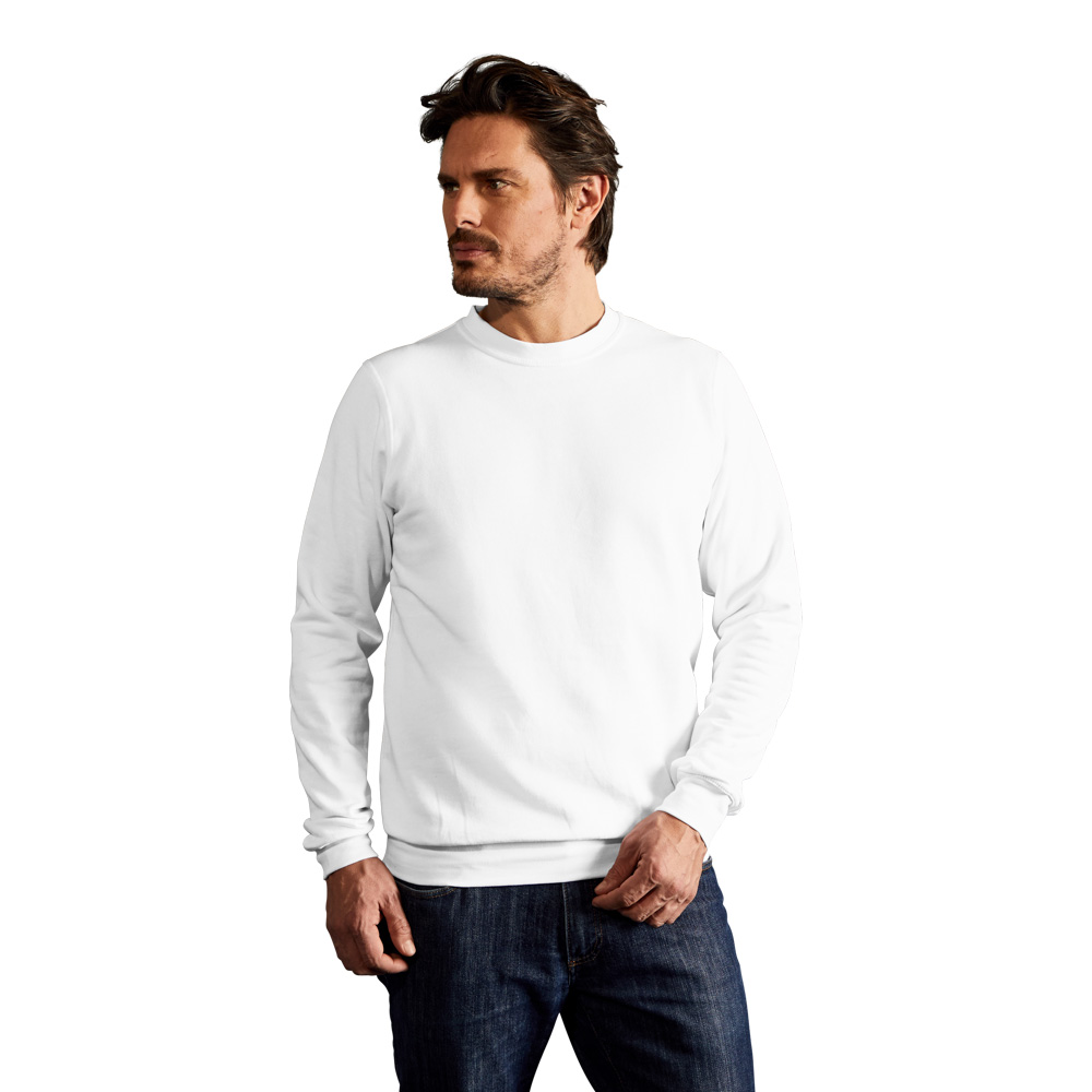 Sweatshirt 80-20 Herren, Weiß, L