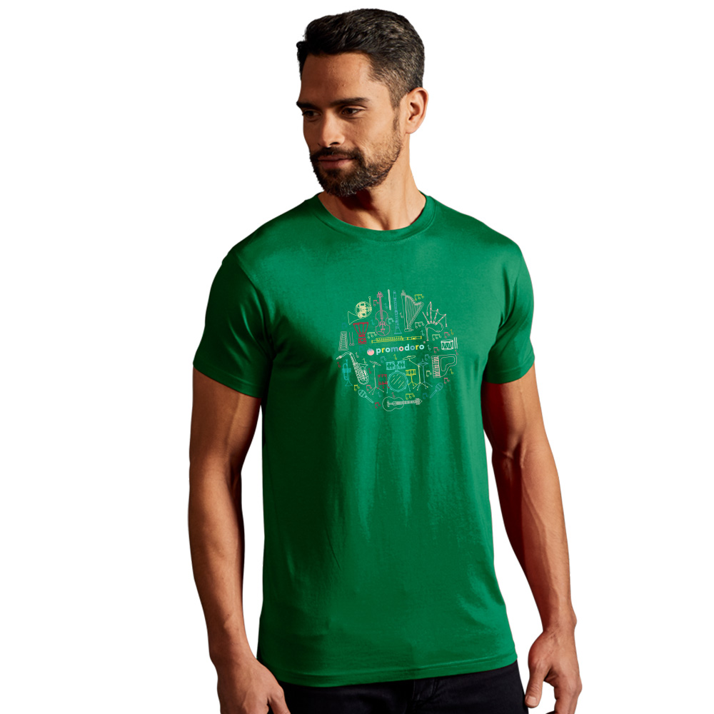 Print "promodoro orchestra" Premium T-Shirt Herren, Dunkelgrün, L