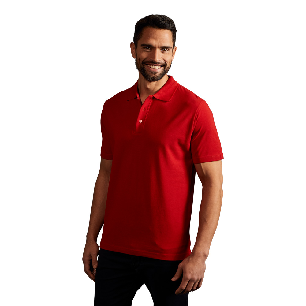 Superior Poloshirt Herren, Rot, L
