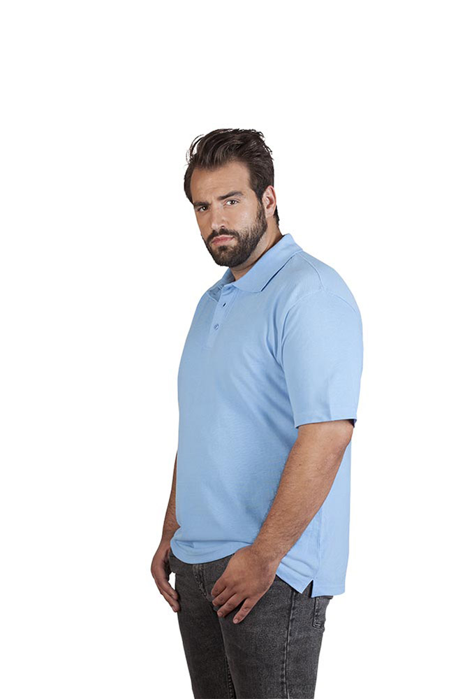 Superior Poloshirt Plus Size Herren, Himmelblau, XXXL