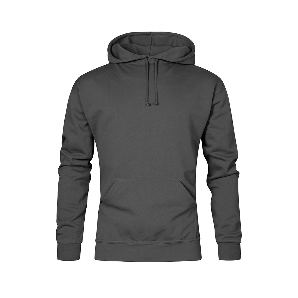 Basic Hoodie 80-20 Plus Size Herren, Stahlgrau, XXXL
