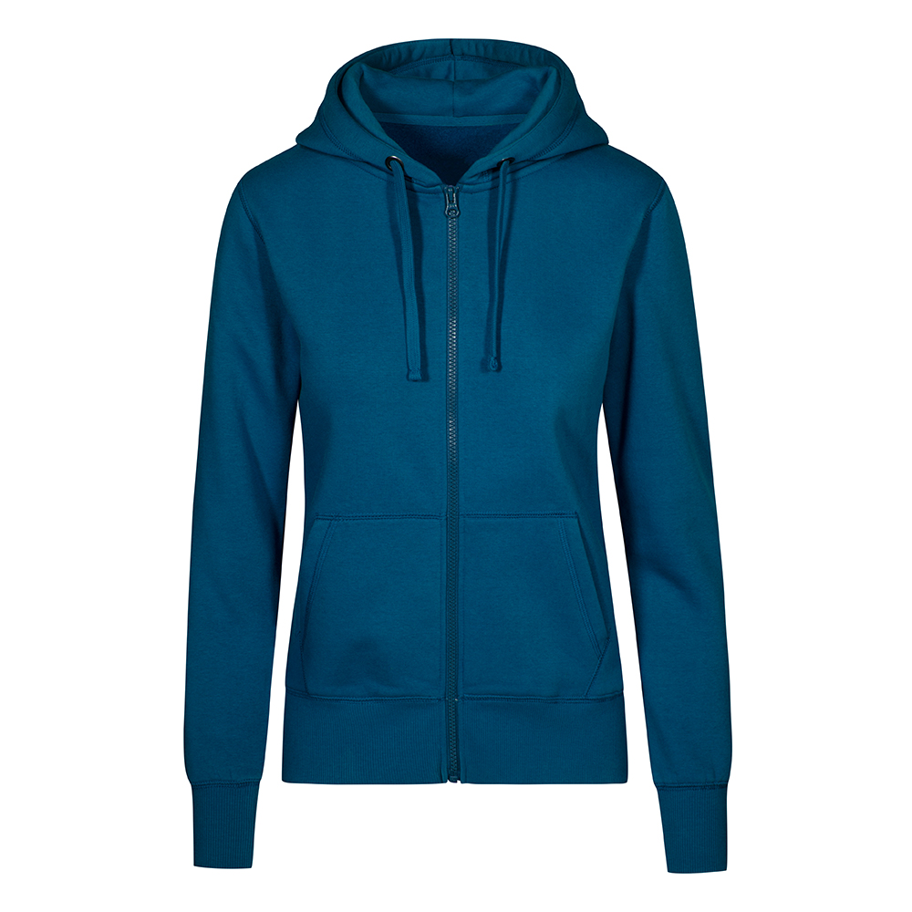 X.O Zip Hoodie Jacke Plus Size Damen, Petrol, XXXL