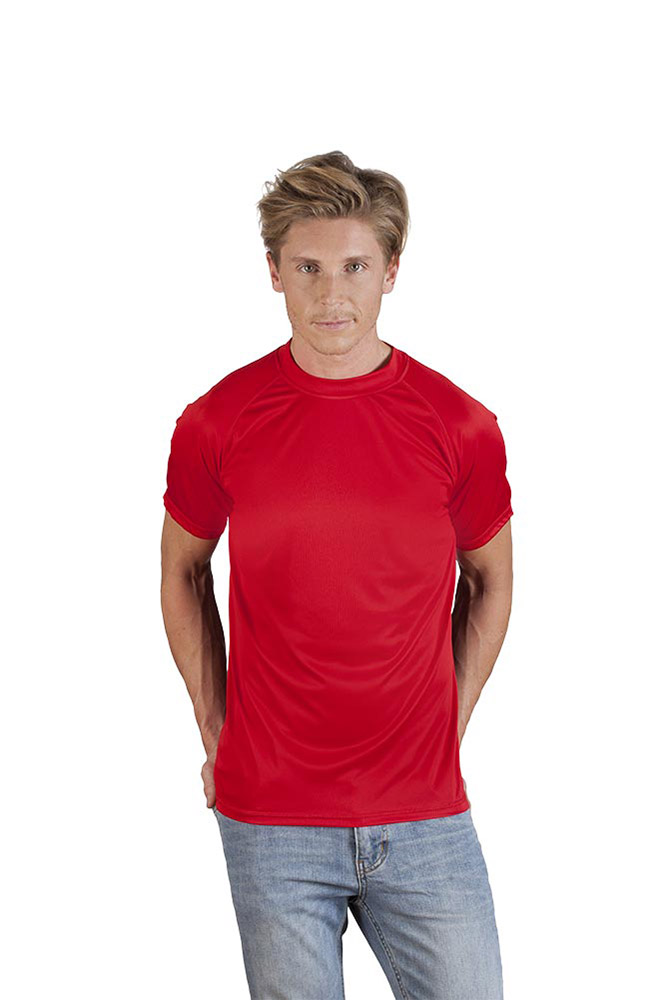 Sport T-Shirt Herren, Rot, XXL