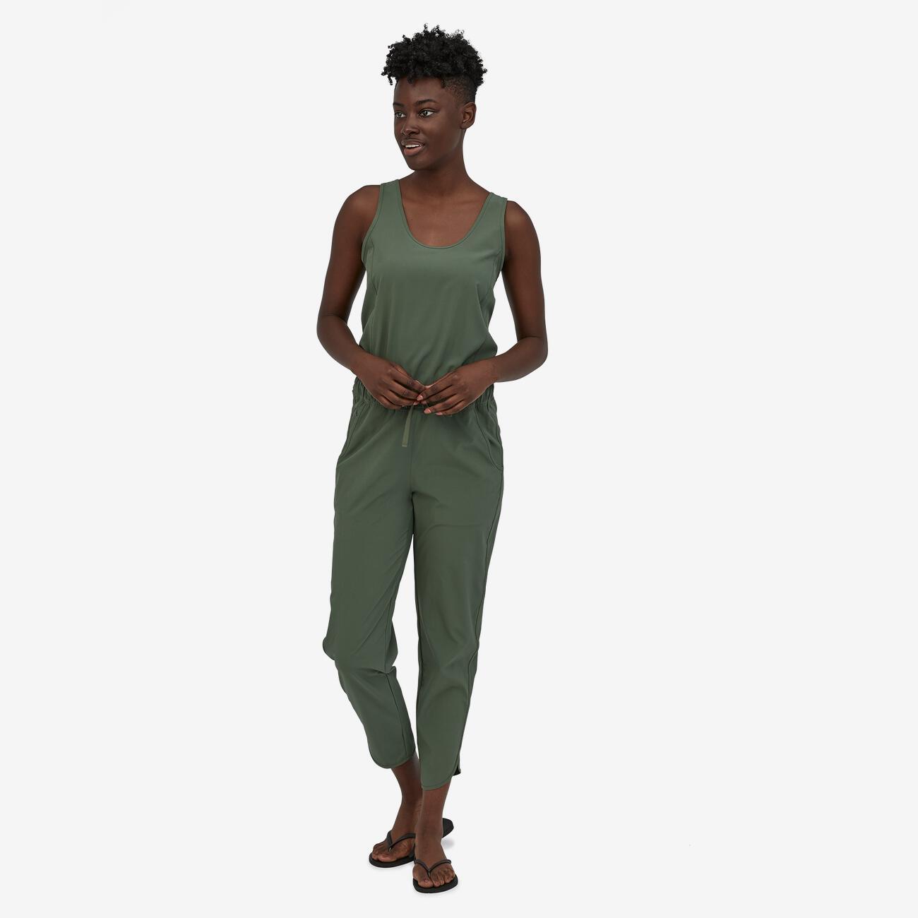 Patagonia Women's Fleetwith Romper - Recycled Polyester, Kale Green / XS