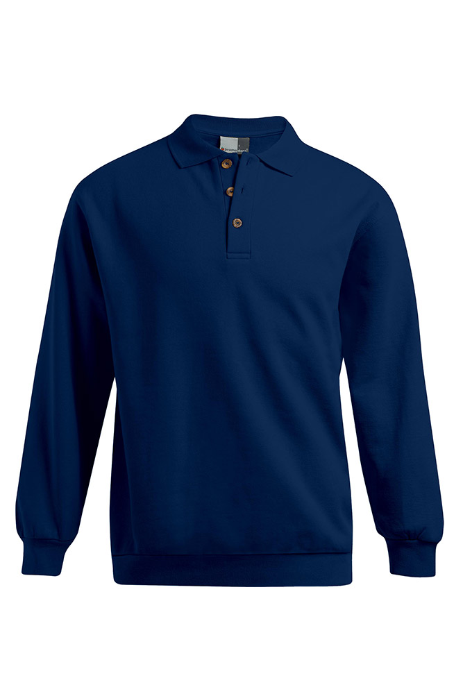 Polo-Sweatshirt Plus Size Herren, Marineblau, XXXL