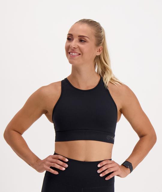 GYMNATION Women's Power Boost Sports Bra, Black / S