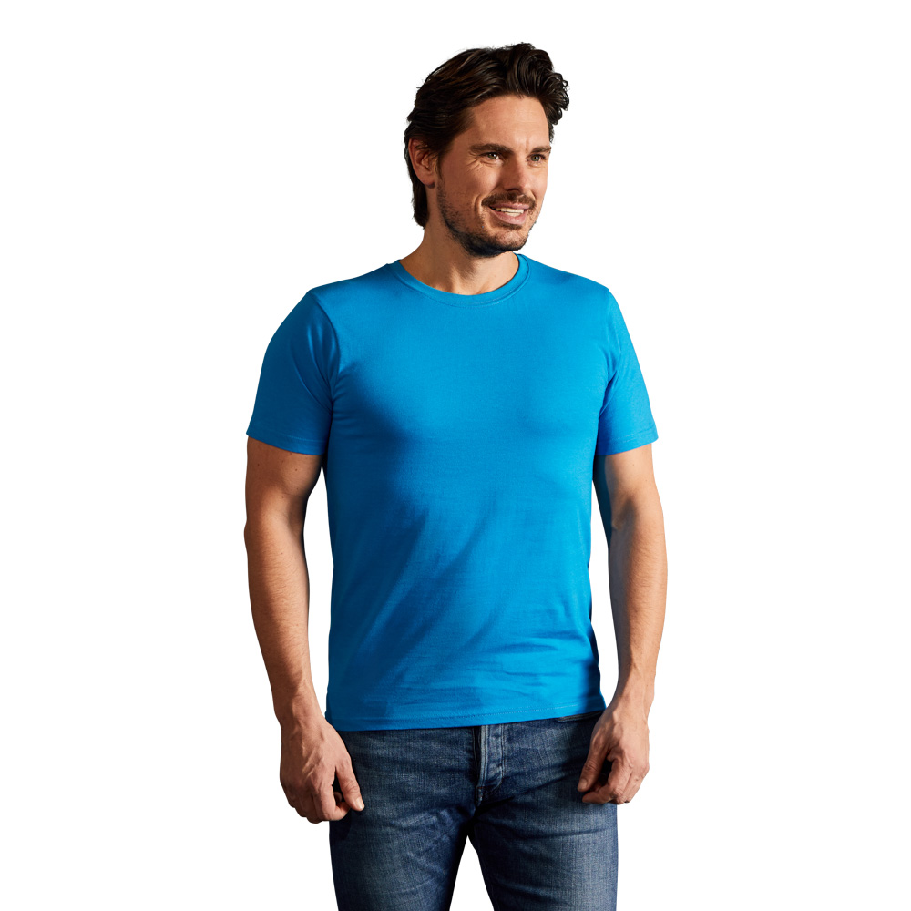 Bio T-Shirt Herren, Türkis, L