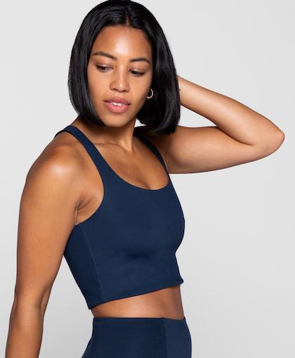 Girlfriend Collective Paloma Sports Bra | Weekendbee, Midnight / XXL