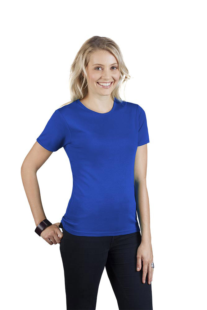 Interlock T-Shirt Damen, Königsblau, L