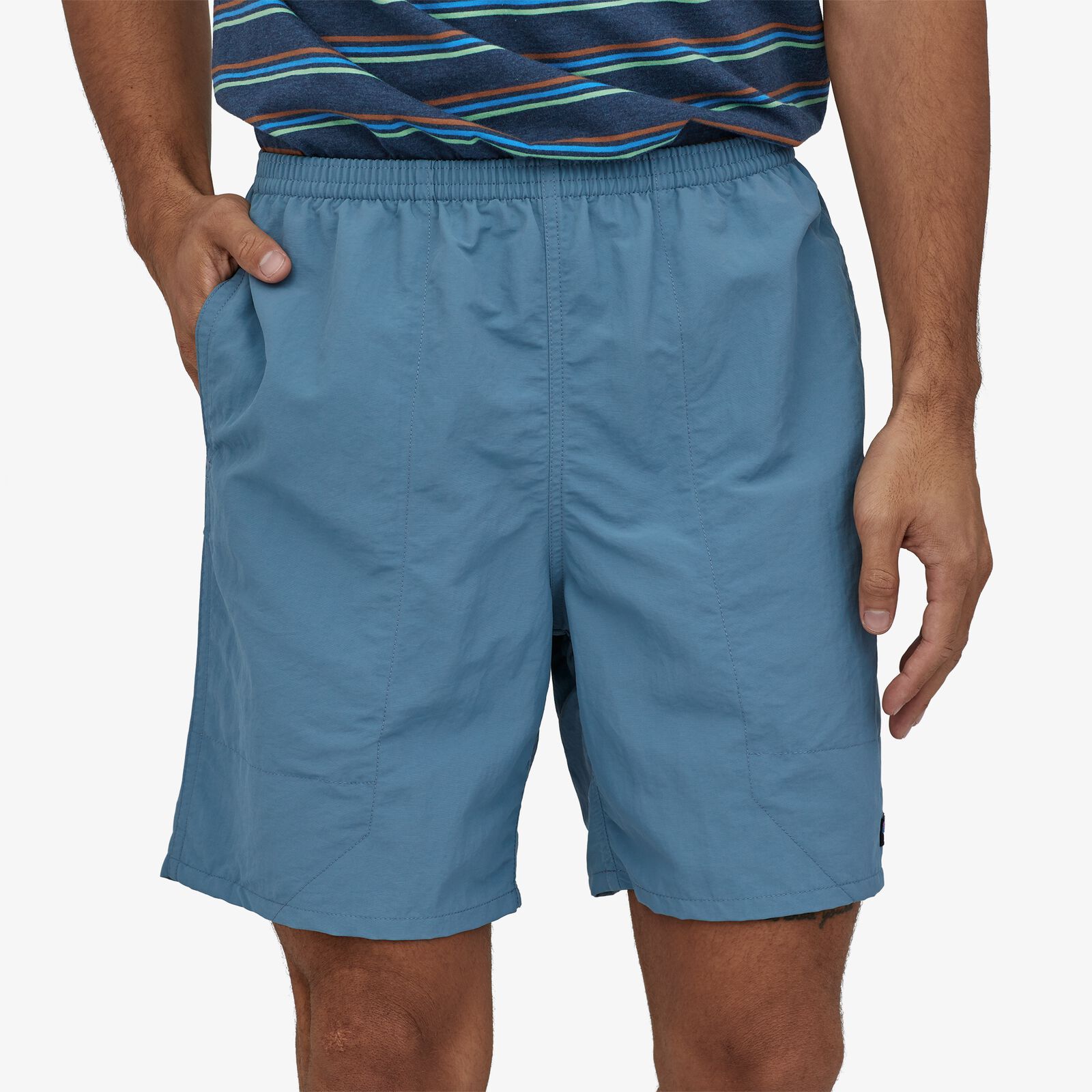 Patagonia Men's Baggies Longs - 7" - Recycled Nylon, Pigeon Blue / M