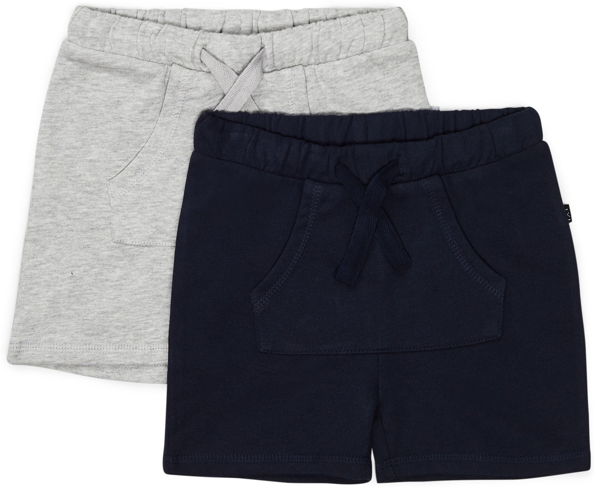 Luca & Lola Ricolo Shorts 2er Pack, Navy/Grey Melange 86-92