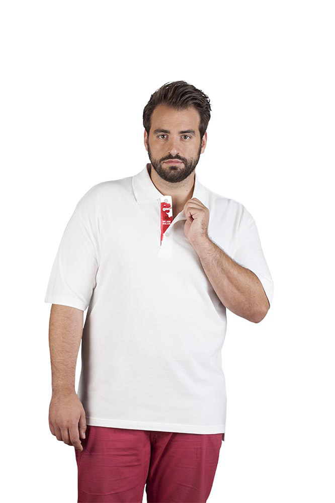 Fanshirt England Superior Poloshirt Plus Size Herren, Weiß, XXXL