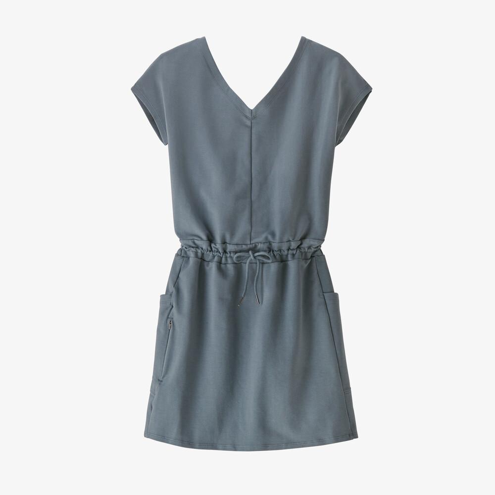 Patagonia Women's Organic Cotton Roaming Dress, Plume Grey / S