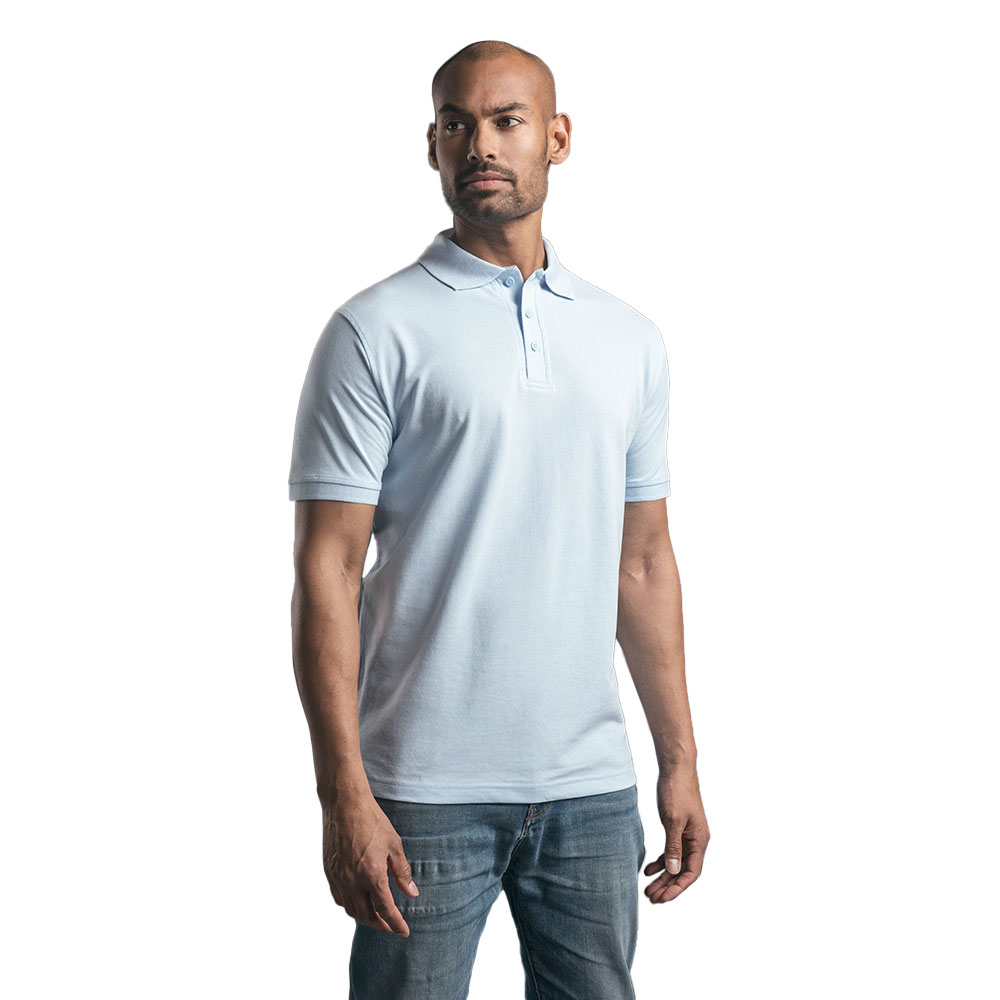 EXCD Poloshirt Herren, Eisblau, XXL