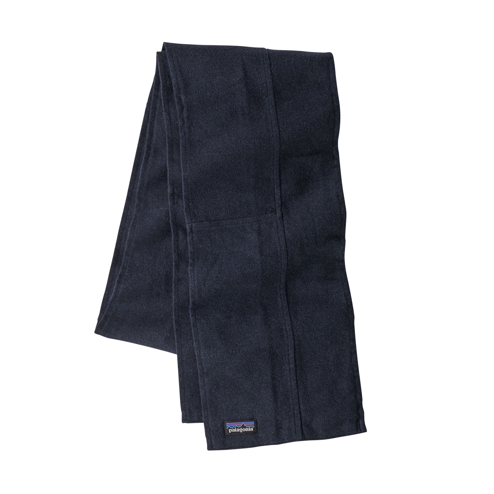 Patagonia Women's Fjord Flannel Patchwork Scarf - Upriver: Century Pink - Organic Cotton, Navy Blue