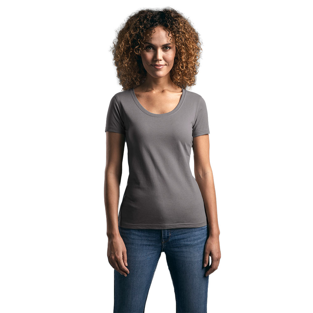 EXCD T-Shirt Damen, Stahlgrau, L