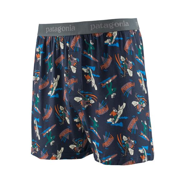 Patagonia Men's Essential Boxers - 4½", Mr. Badger: New Navy / S