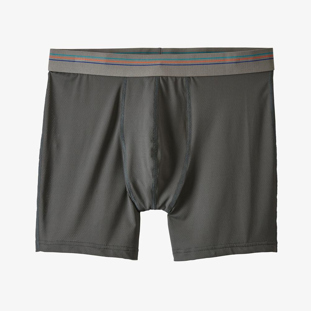 Patagonia Men's Sender Boxer Briefs - 6", Forge Grey / L