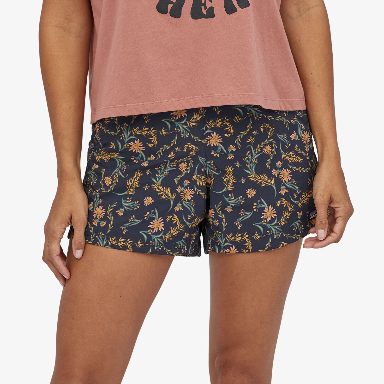 Patagonia Women's Baggies Shorts - 5 in., Seeded Multi: New Navy / XS
