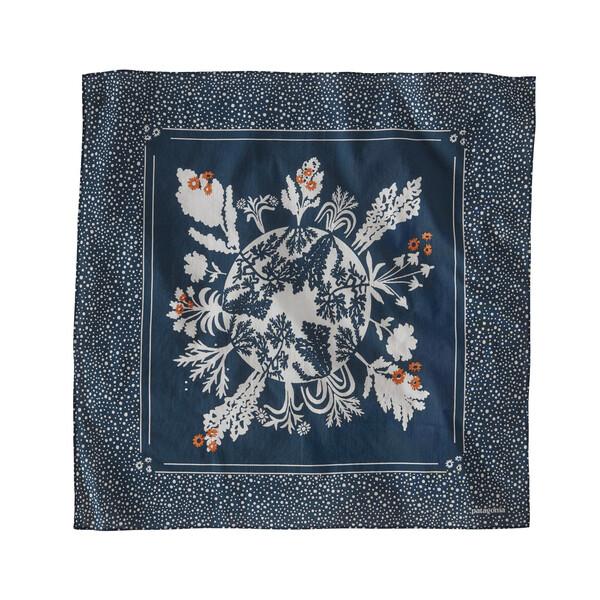 Patagonia Bandana - Organic Cotton, Regenerative Planet: Stone Blue