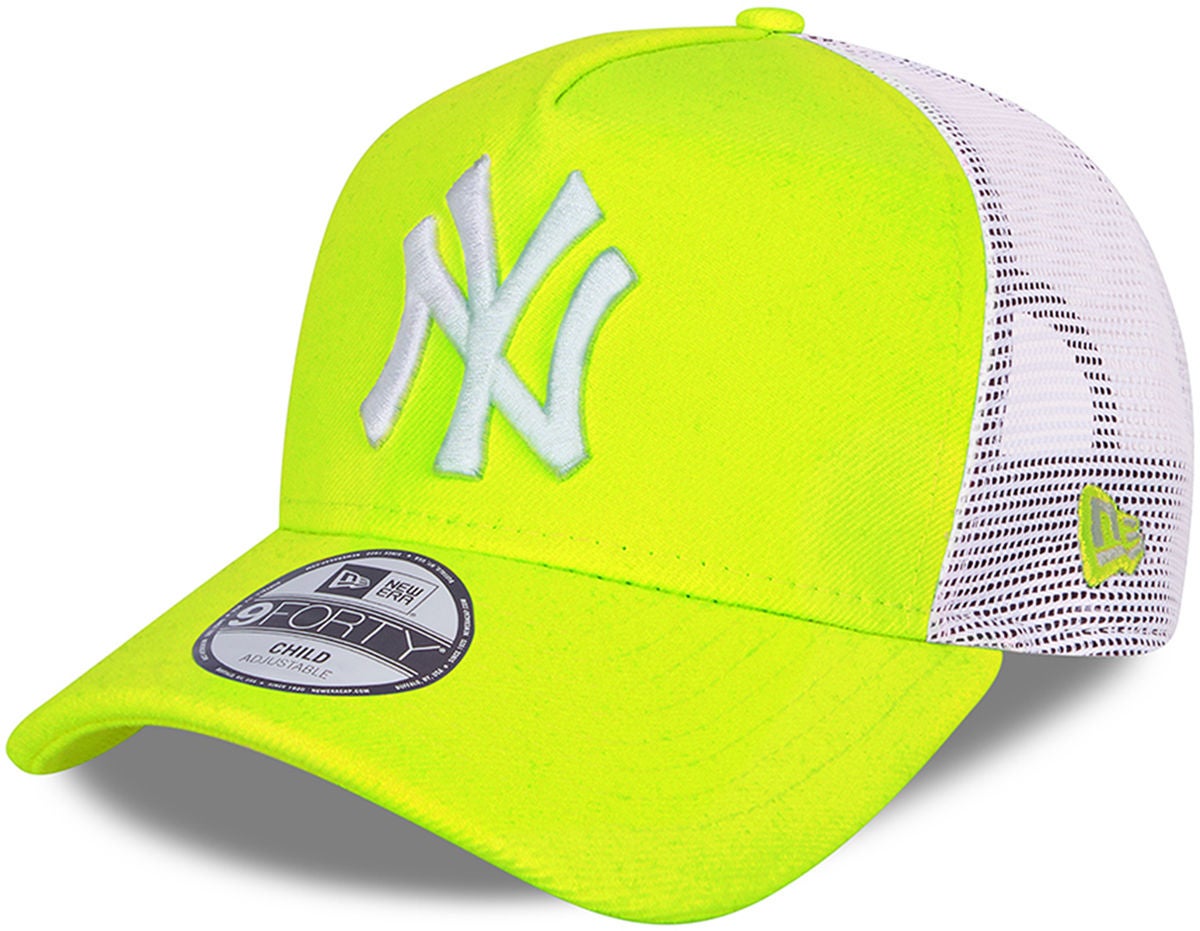 New Era NYY Tonal Mesh Trucker Kappe, Uppright Yellow, 6-12 Jahre